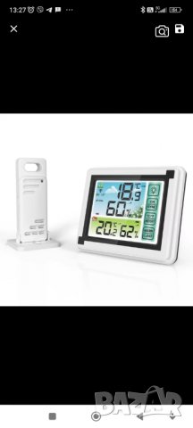 Термометър с влагомер безжичен. Метеостанция Вътрешен/външен термометър с влагомер. Монинитортор , снимка 5 - Други - 38692455
