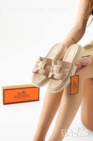 Hermes Дамски Чехли Хермес - Различни Цветове Код E1356, снимка 8 - Чехли - 53970929