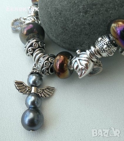 Гривна тип Пандора с ангел, снимка 5 - Гривни - 37380293