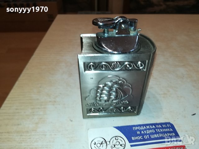 МЕТАЛНА ЗАПАЛКА КНИГА//ФРЕГАТА-ВНОС ФРАНЦИЯ 3010231031, снимка 8 - Антикварни и старинни предмети - 42775731