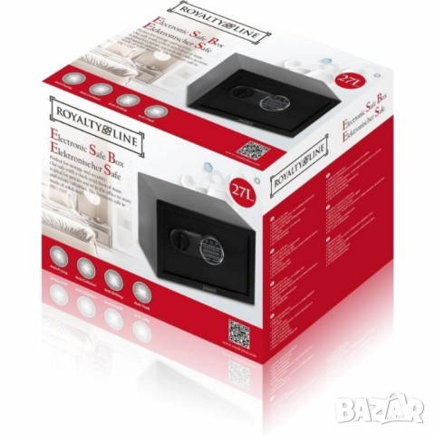 Електронен сейф 27L - Royalty Line RL-SBO-9207, снимка 5 - Друга електроника - 51854076