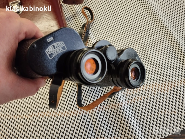 ТОП Немски Бинокъл Carl Zeiss Jena JENOPTEM-MULTI-COATED -10 х 50W-ГДР, снимка 3 - Екипировка - 53889539
