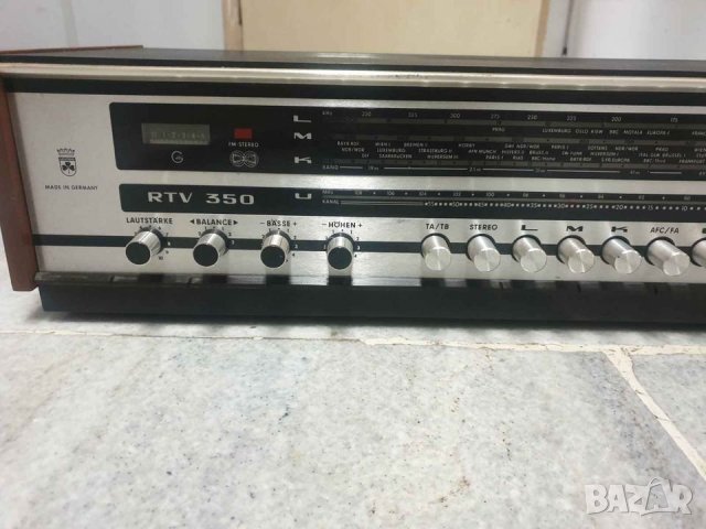 Ресийвър / Усилвател с тунер GRUNDIG RTV 350 Много запазен. Всичко му работи., снимка 10 - Ресийвъри, усилватели, смесителни пултове - 37755286