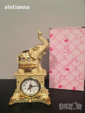 Настолен часовник Слон - Нов, 20 см, снимка 2 - Декорация за дома - 30540931