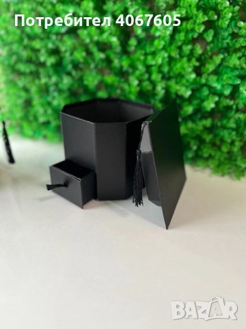 Кутия за аранжиране под формата на шапка за дипломиране, снимка 4 - Други - 52881925