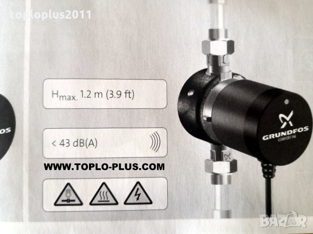 Рециркулационна помпа Grundfos Comfort UP15-14B PM, снимка 5 - Радиатори - 29429897