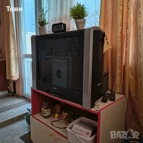 Ретро телевизор Sony Trinitron 29" (KV-29XL71K) + дистанционно и чинчове