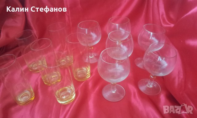 Чаши калиево стъкло за безалкохолно и за вино комплекти по 6 бр, снимка 6 - Чаши - 30161942