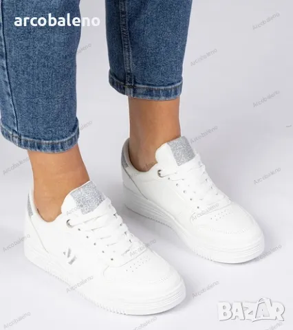 Дамски маратонки със златен и сребърен блясък Emilia, 3цвята , снимка 12 - Маратонки - 49426464