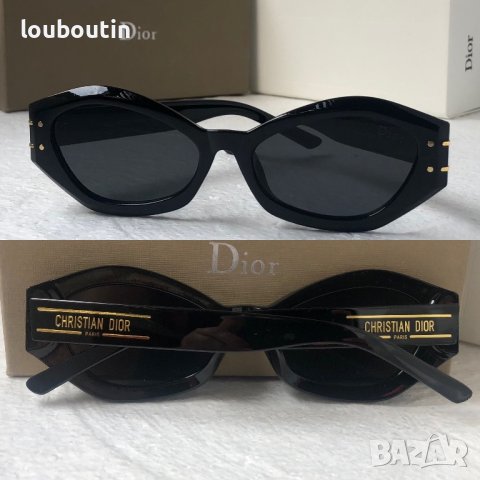 Dior 2023 дамски слънчеви 2 цвята черни прозрачни , снимка 1 - Слънчеви и диоптрични очила - 40474436
