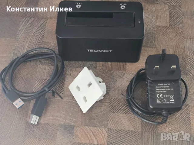 Докинг станция Tecknet USB 3.0 за твърди дискове 2,5 и 3,5 инча / SATA I;II;III/, снимка 4 - USB Flash памети - 47354434