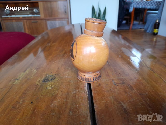 Стара дървена ваза Славия, снимка 4 - Други ценни предмети - 34197051
