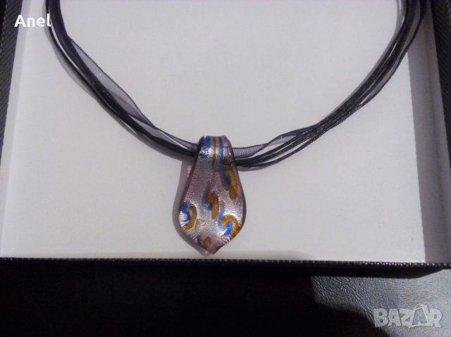 Промо оферта: изключително красиво италианско колие Мурано - 2 в 1 + луксозна опаковка, снимка 5 - Колиета, медальони, синджири - 31387493