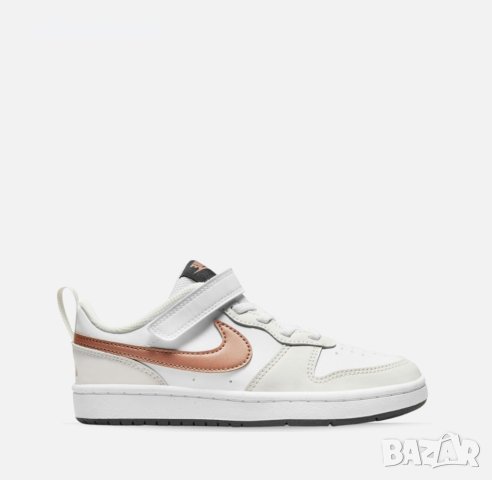 НАМАЛЕНИЕ!!! Детски маратонки NIKE COURT BOROUGH low 2 White/Bronze BQ5451-116, снимка 1