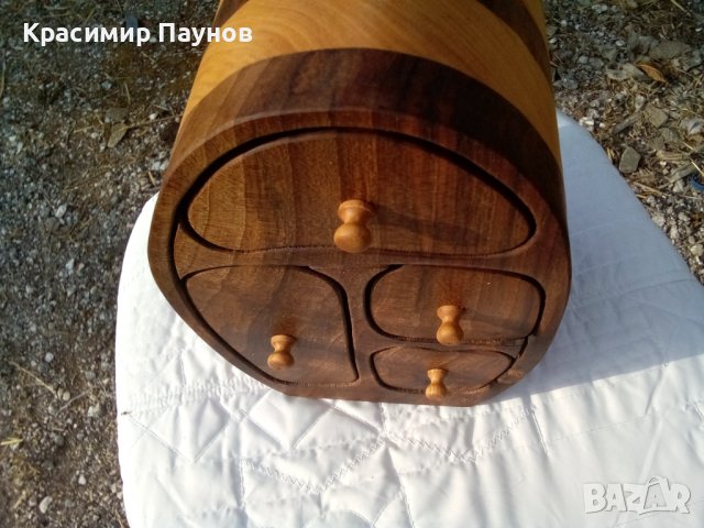 Кутия за бижута . Ръчна изработка . Нова ., снимка 8 - Бижутерийни комплекти - 38341176