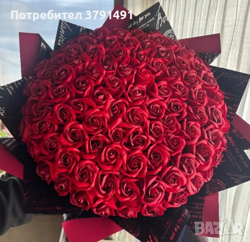 101 сапунени рози, снимка 2 - Подаръци за жени - 53927373