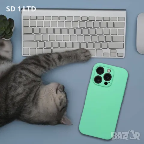 Силиконов гръб за iPhone 15 Pro Max кейс протектор за телефон, снимка 3 - Калъфи, кейсове - 50429369