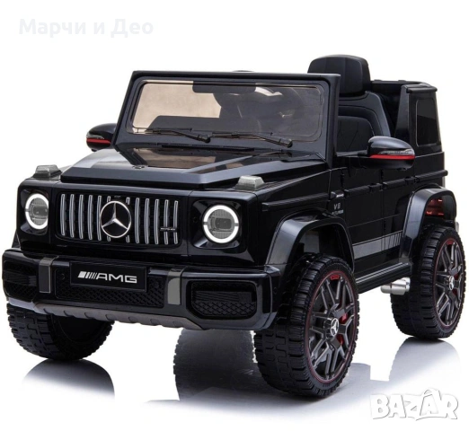 Акумулаторен джип Mercedes Benz G63 4X4 , с меки гуми, с Кожена седалка, Металик боя