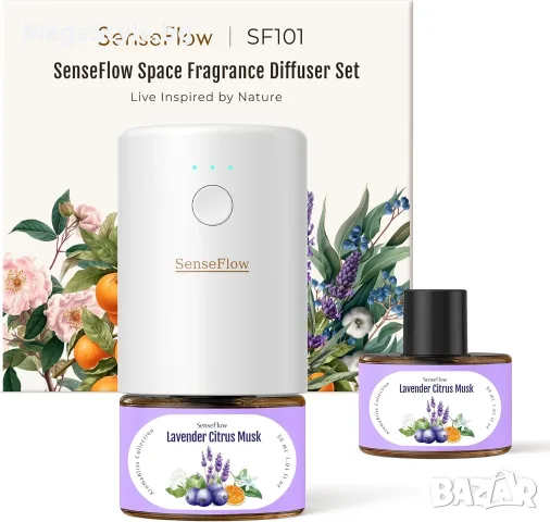 Интелигентен дифузер за етерични масла SenseFlow SF101S Smart Fragrance Diffuser, снимка 3 - Дифузери и ароматизатори за въздух - 55741430