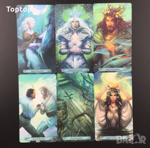 Разкошни таро карти с русалки: Mermaid Tarot и Oceanic Tarot, снимка 8 - Карти за игра - 34173963