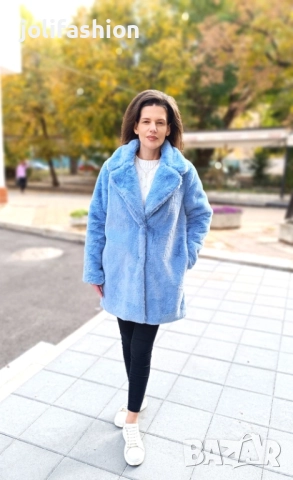 Плюшени палта, снимка 3 - Палта, манта - 42541004