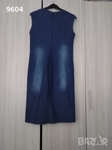 Елегантна дънкова рокля , снимка 3 - Рокли - 50954575