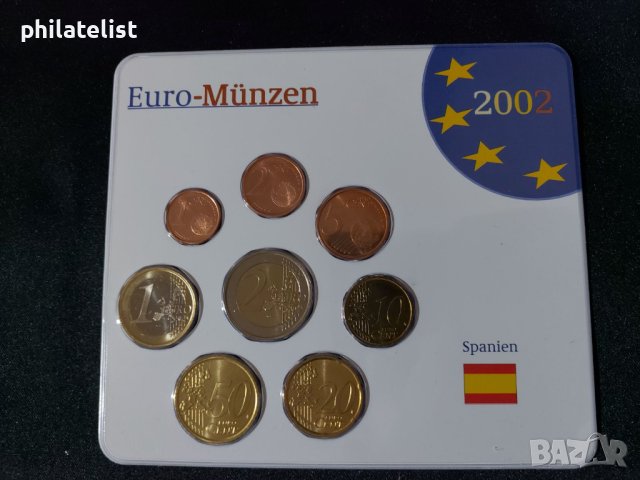 Испания 2001 - Евро сет - комплектна серия от 1 цент до 2 евро