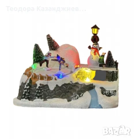 Светеща Коледна декорация с Дядо Коледа или Снежен човек – Празнична магия за вашия дом, снимка 1