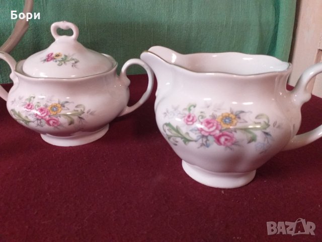 Фин Порцелан к-т за чай, снимка 4 - Чаши - 34496444