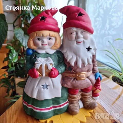 Голям Коледен свещник за чаена свещ