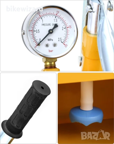 QWORK Ръчна помпа за изпитване на налягане за водопроводни тръби – 25 бара НОВА, снимка 3 - Други инструменти - 54231711