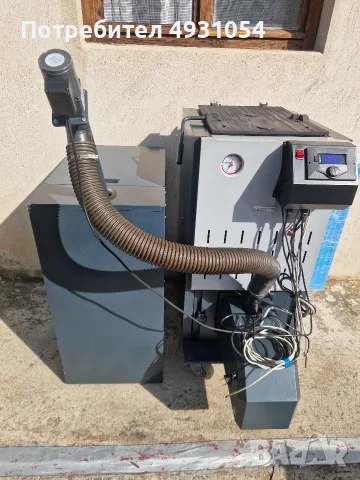 комбиниран Котел BOSCH 24 KW на пелети и дърва