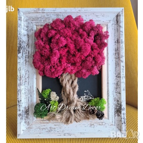 Живи картини и декорации от стабилизиран Скандинавски мъх, снимка 3 - Декорация за дома - 44164853