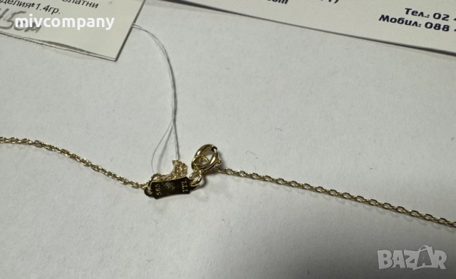 Златен синджир 1.4гр , снимка 3 - Колиета, медальони, синджири - 52454786