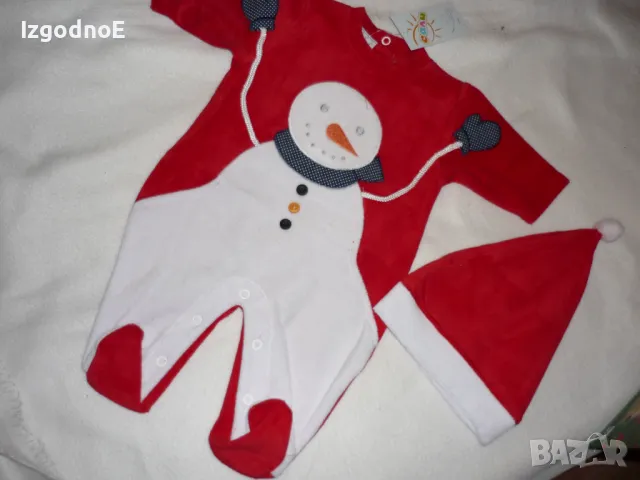 0-3 НОВО българско коледно гащеризонче САЛИ, снимка 5 - Бебешки гащеризони - 47921858