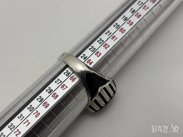 Мъжки Сребърен Пръстен (проба 925)- 6,23 грама, снимка 12 - Пръстени - 53902942