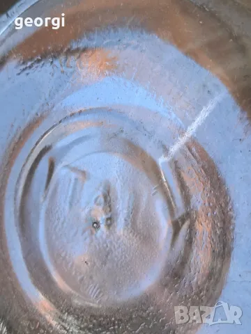 стар италиански буркан от релефно стъкло  5/2, снимка 4 - Други ценни предмети - 49081585