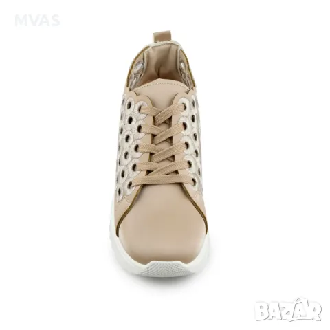 Нови бежови дамски маратонки кецове 37 размер, снимка 2 - Кецове - 40537995