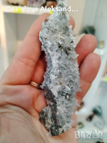 Планински кварц с халкопирит от Мадан , снимка 5 - Колекции - 51542347