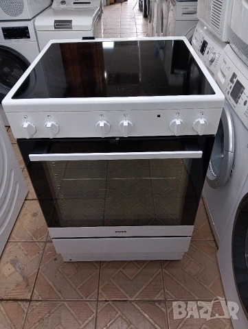 Свободно стояща печка с керамичен плот Voss 2 години гаранция!