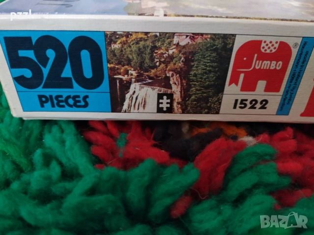 Пъзел "Pliva Watterfall Bosnia” Jumbo 1978г. 520 части, снимка 4 - Пъзели - 53966217