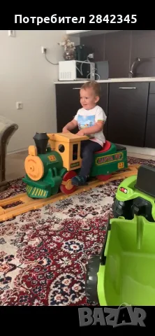 Продавам детско влакче с акумулатор на Peg Perego, снимка 4 - Коли, камиони, мотори, писти - 56519562