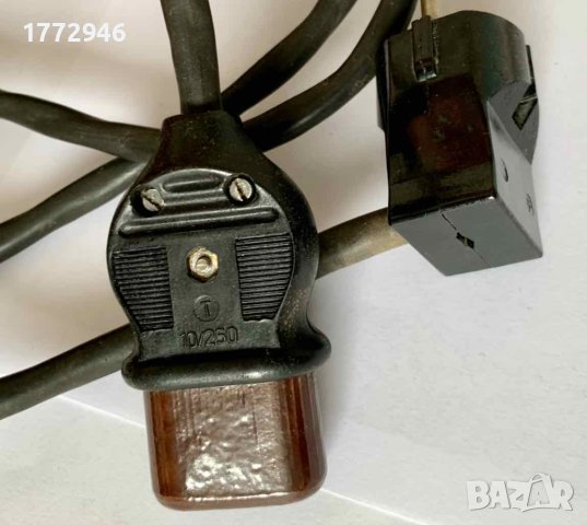 Захранващ кабел съединителен шнур с ретро щекер, подарък ретро щепсел, снимка 4 - Други ценни предмети - 44313528
