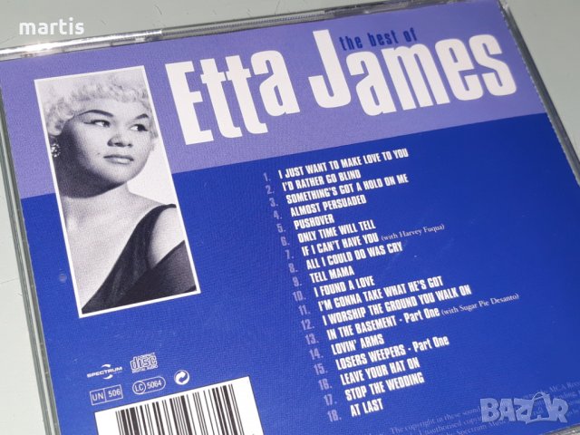 Сд Музика Etta James , снимка 3 - CD дискове - 32203060