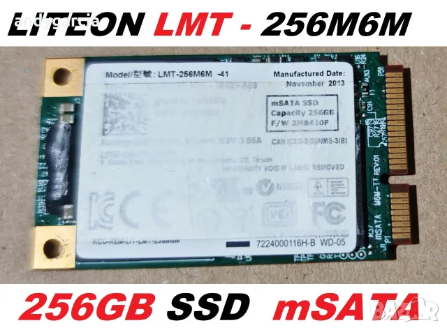 256GB SSD LITE-ON IT LMT-256M6M Solid State Drive за лаптоп 560mb./sec 430mb./sec четене запис 