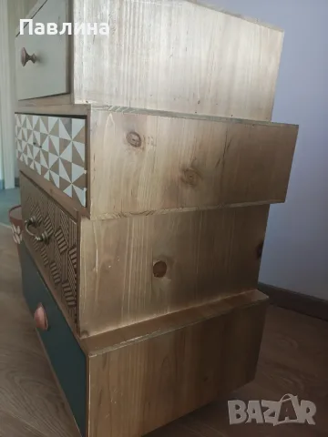 Дървено шкафче Tamasucci Kijo, снимка 4 - Шкафове - 55770989