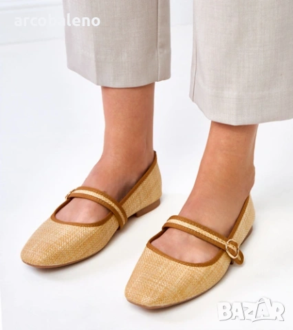 Дамски плетени балетки с катарама Nonana, 3цвята , снимка 11 - Дамски ежедневни обувки - 54025181