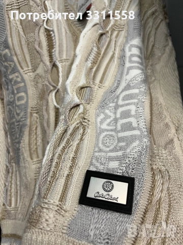 Carlo Colucci Пуловер - Бежов / L, снимка 6 - Пуловери - 52552915