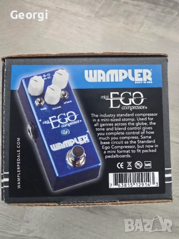 Wampler Mini Ego Compressor ефект за китара, снимка 2 - Китари - 52631657