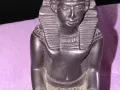 Скулптурка абанос Рамзес II K-176мм като нова, снимка 11
